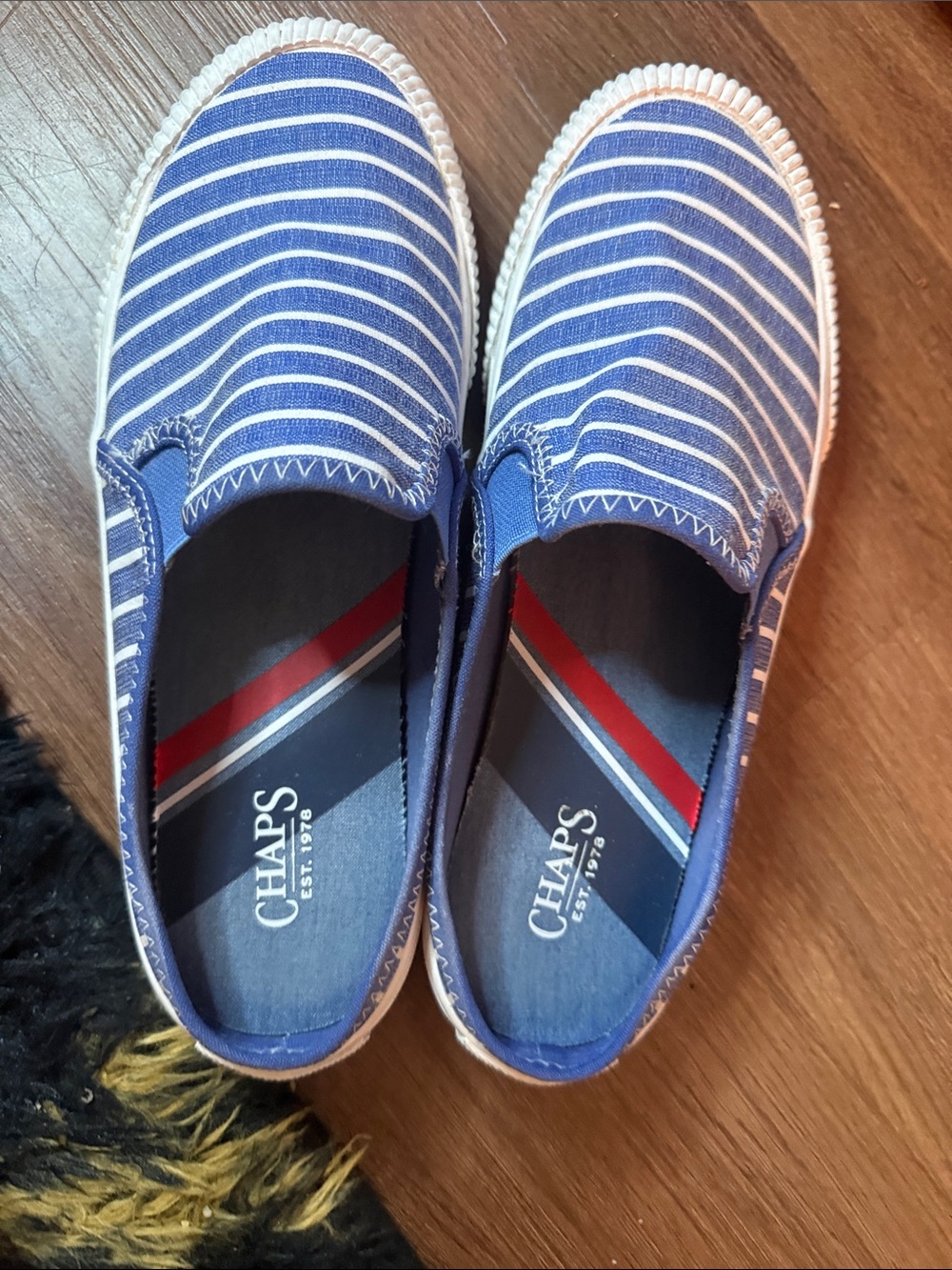 Chaps Women’s Blue Striped Slip-On Shoes size 8.5M EUR 39 - Picture 8 of 8